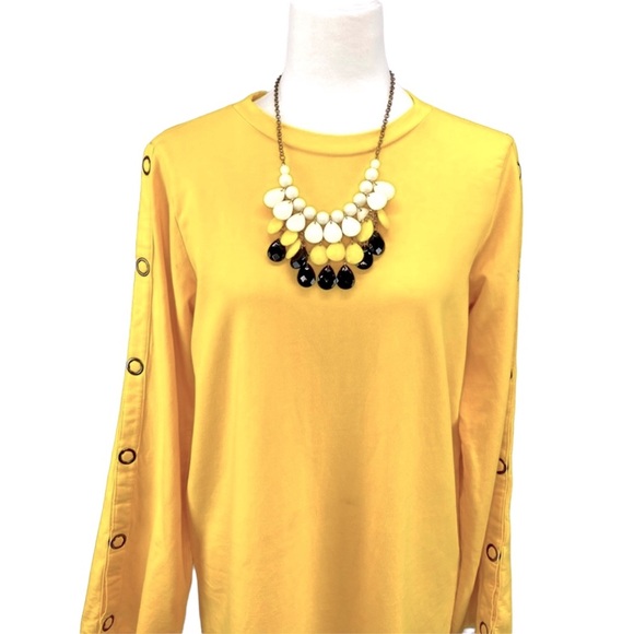 ASOS Snap Long Sleeves Knit Shift Dress - Picture 2 of 7